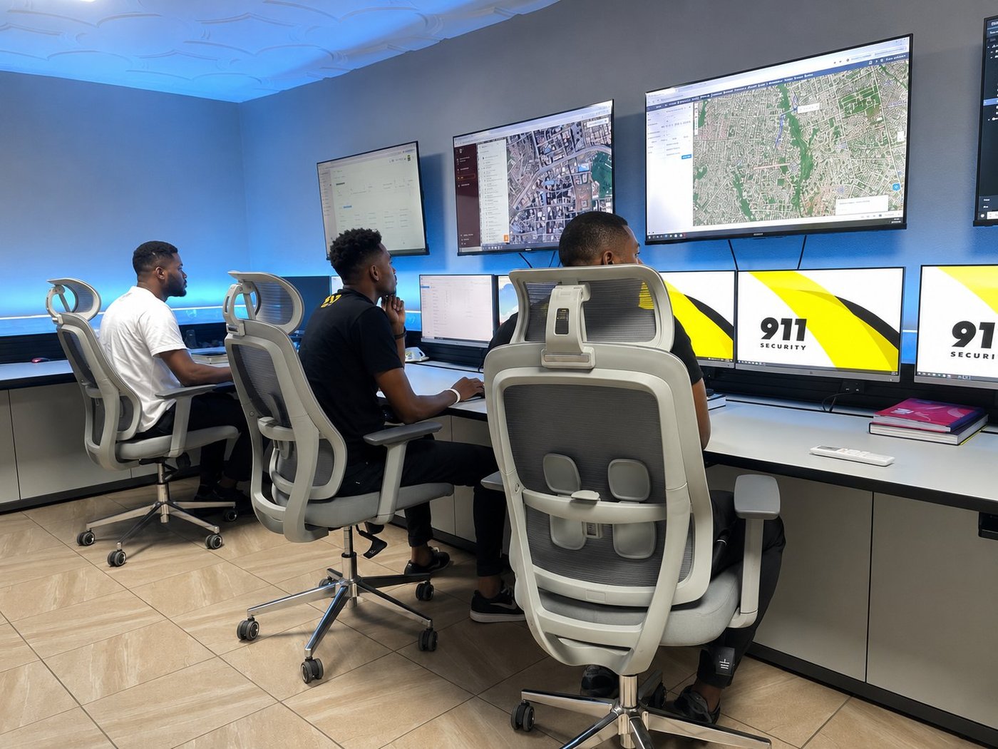 Centre de télésurveillance 911 SECURITY — traitement d'une alarme