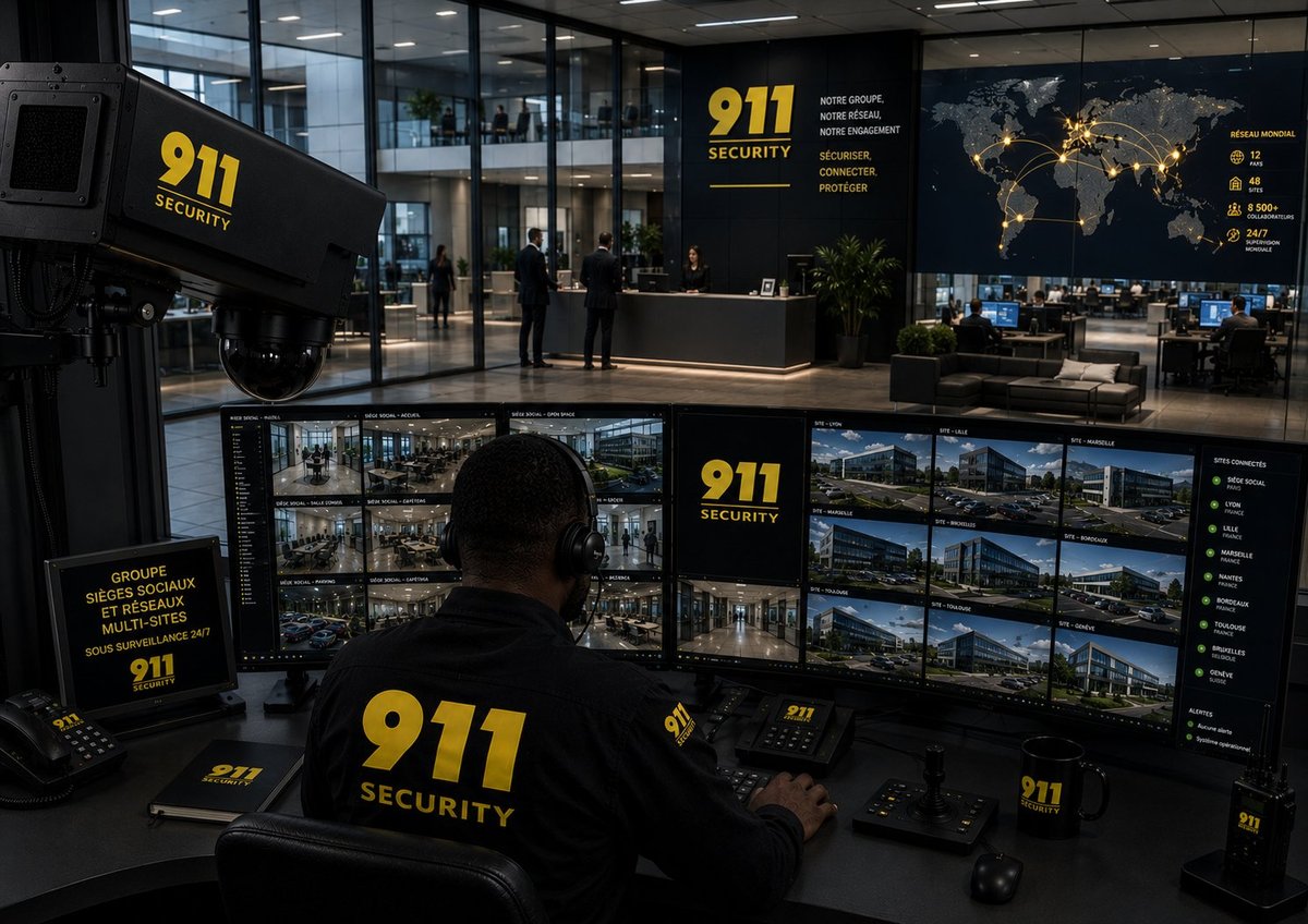 Supervision multi-sites d'un groupe par 911 SECURITY