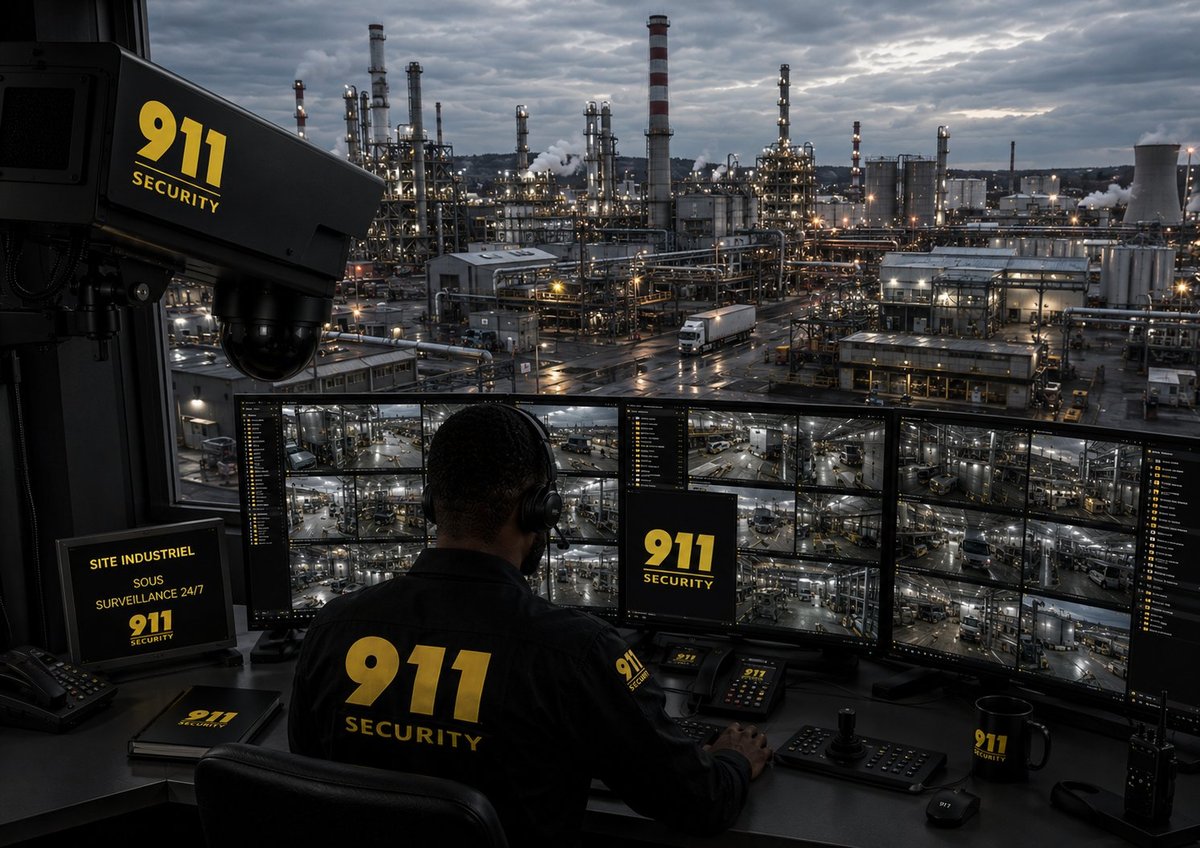 Télésurveillance d'un site industriel par 911 SECURITY
