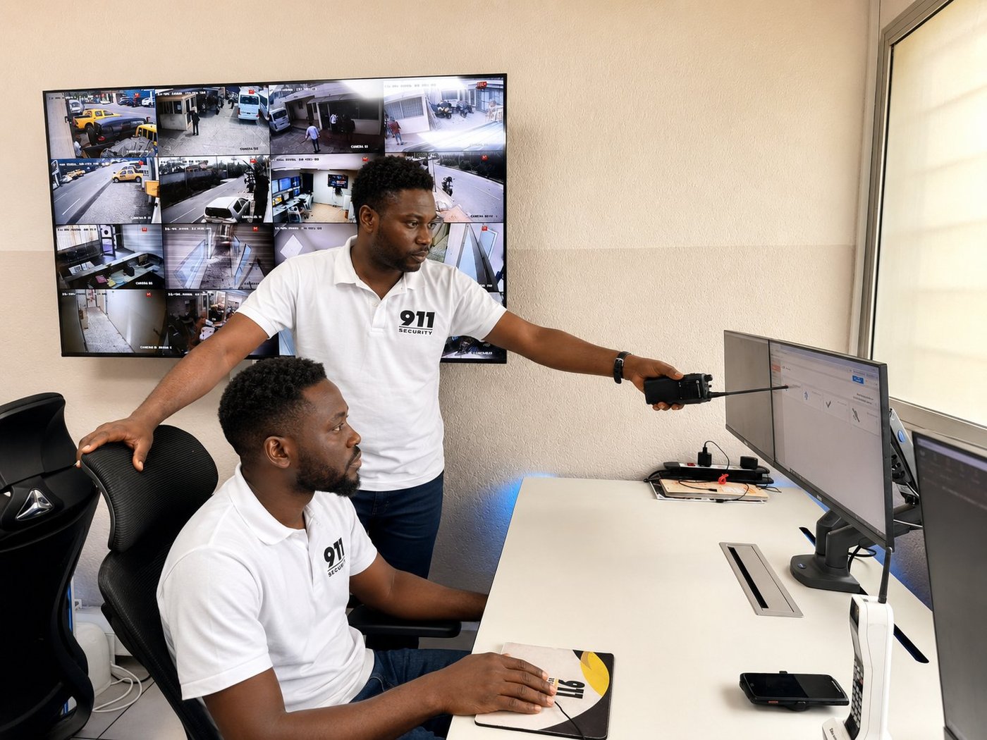 Poste de commandement 911 SECURITY — coordination des opérations